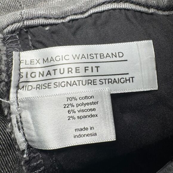 Lane Bryant Women’s 20 Signature Fit Mid-Rise Straight Gray Jeans Flex Magic Wai - Picture 3 of 4